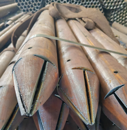 珠海出尖打孔加工无缝注浆钢花管注浆管厂家